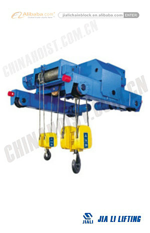 Double girder running hoist type